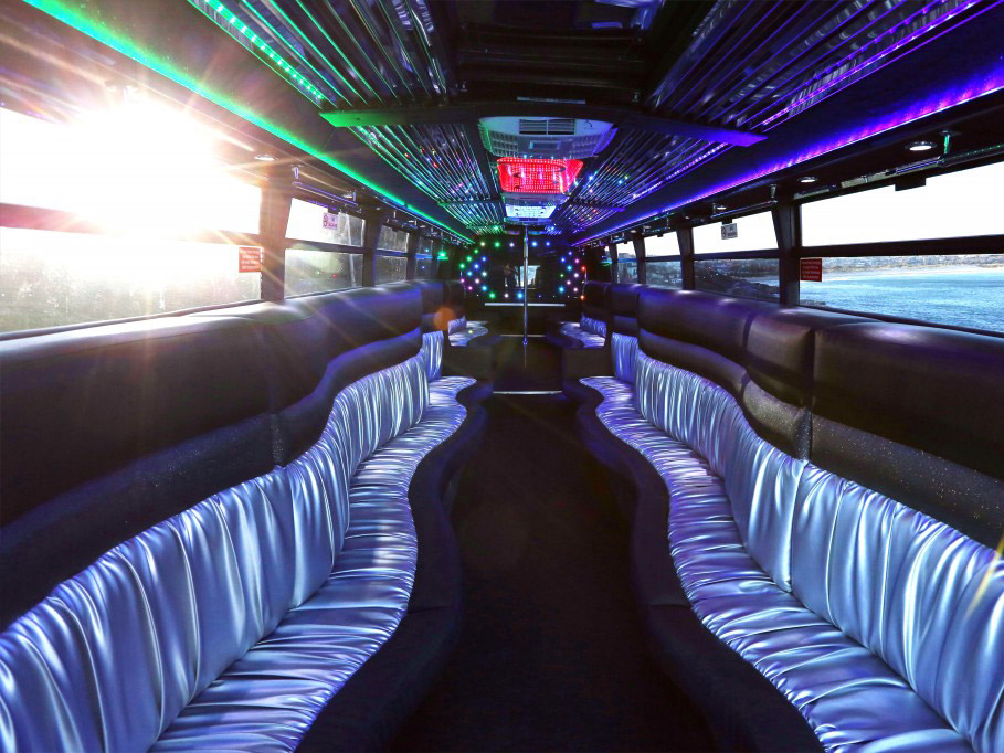 Limo Bus with state of the art LED lighting and sound system