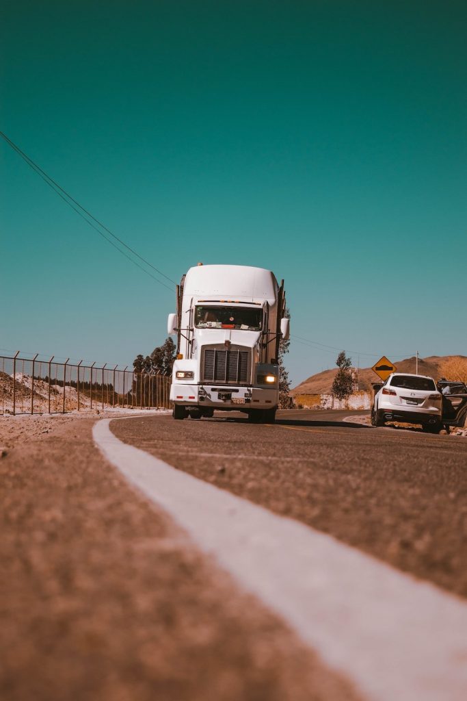 truck driver Australia, driving down a hot Australian highway